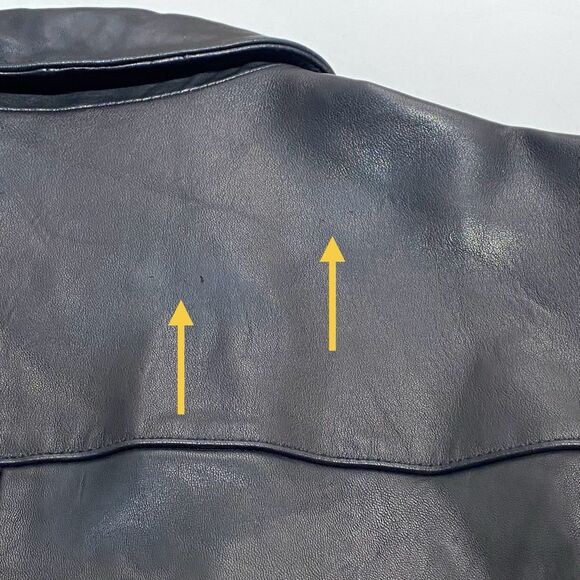 Eddie Bauer Jacket Black Soft Lamb Leather Jacket Coat Full Zip Mens XL Tall - Picture 5 of 10